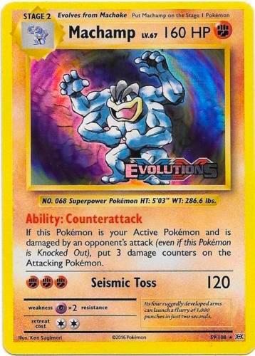 Machamp - 59/108 - XY Evolutions - (Prerelease Promo)