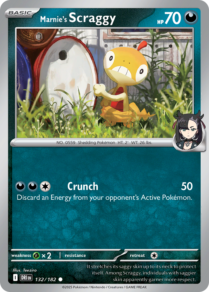 Marnie's Scraggy - 132/182 - Destined Rivals