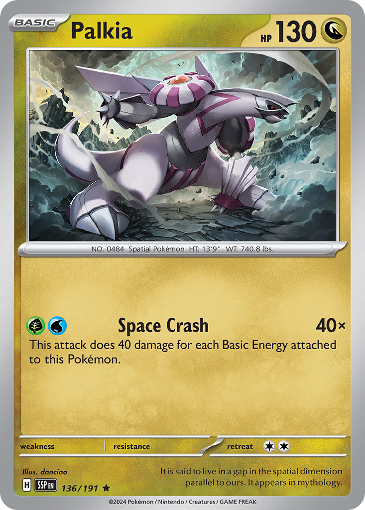 Palkia- 136/191 - Surging Sparks (Holo)