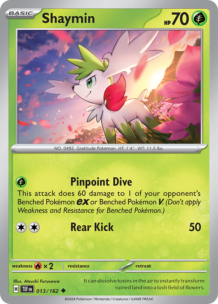 Shaymin - 013/162 - Temporal Forces (Reverse Holo)