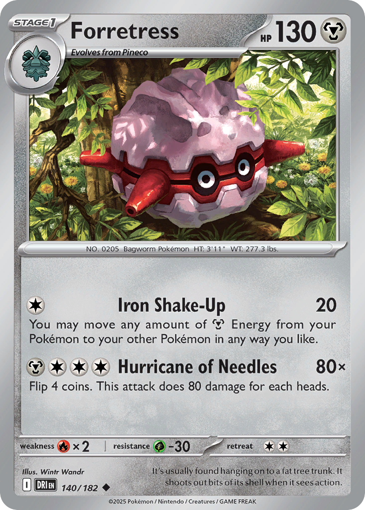 Forretress - 140/182 - Destined Rivals (Reverse Holo)
