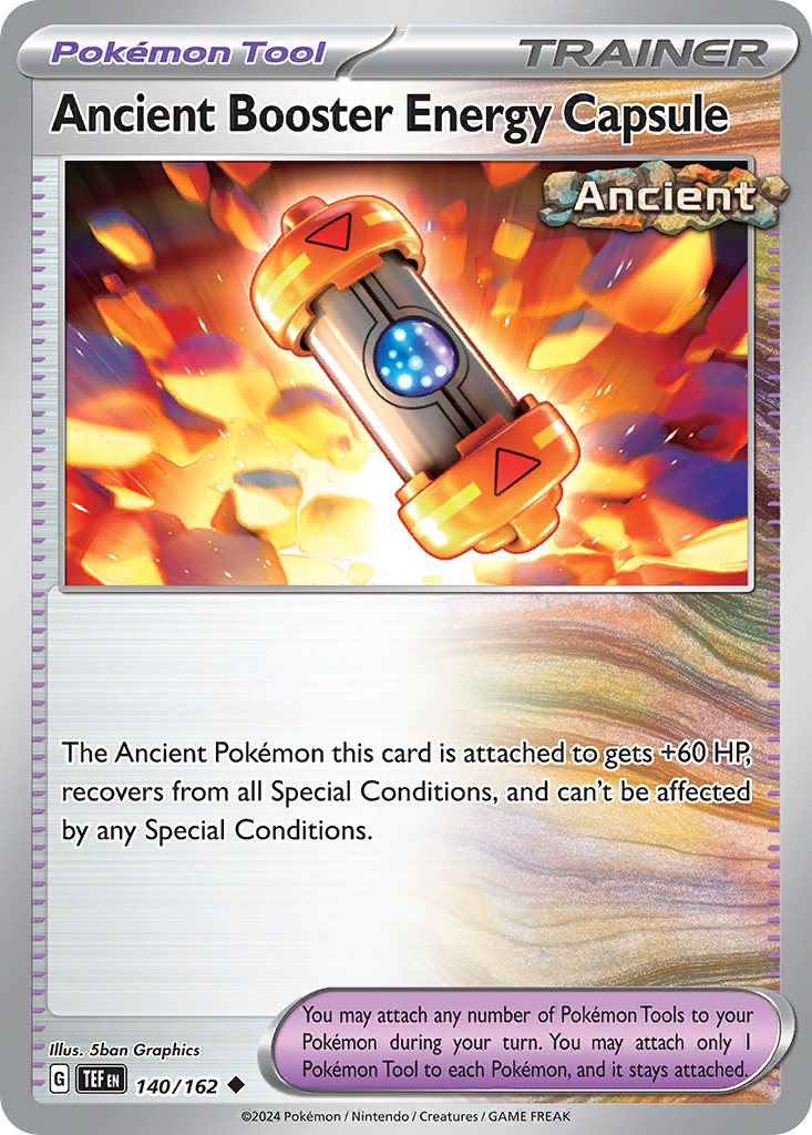 Ancient Booster Energy Capsule - 140/162 - Temporal Forces (Reverse Holo)