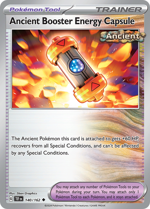 Ancient Booster Energy Capsule - 140/162 - Temporal Forces (Reverse Holo)