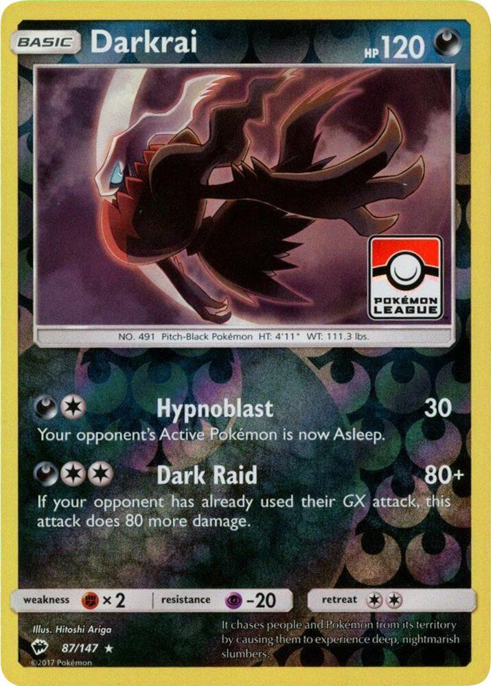 Darkrai - 87/147 (Pokemon League) - League & Championship Cards (PR)