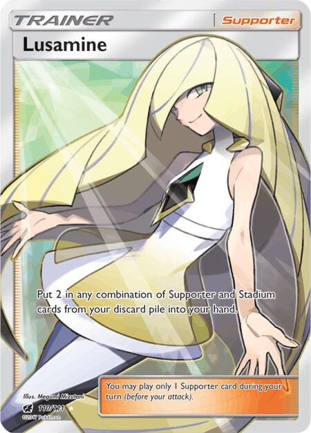 Lusamine (Full Art) - SM - Crimson Invasion (SM04) *Lightly Played