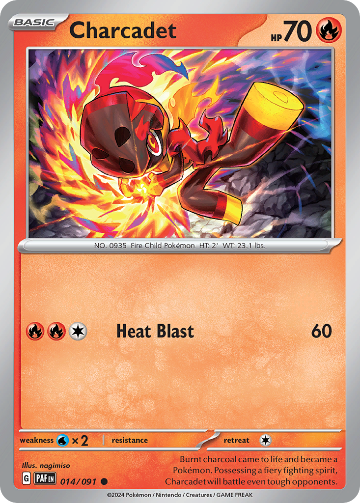 Charcadet - 014/091 - Paldean Fates (Reverse Holo)