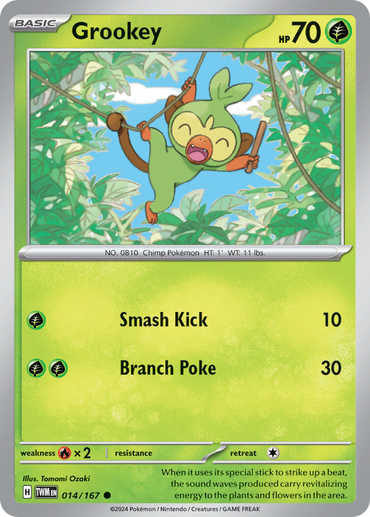 Grookey - 014/167 - Twilight Masquerade (Reverse Holo)