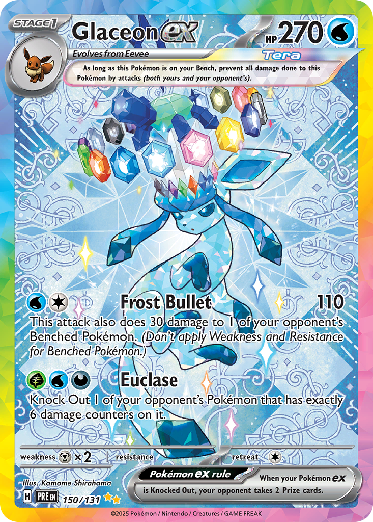 Glaceon ex - 150/131 - SV: Prismatic Evolutions (PRE)