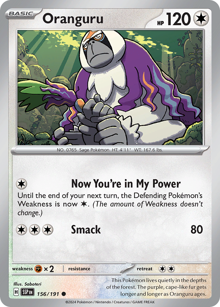 Oranguru- 156/191 - Surging Sparks