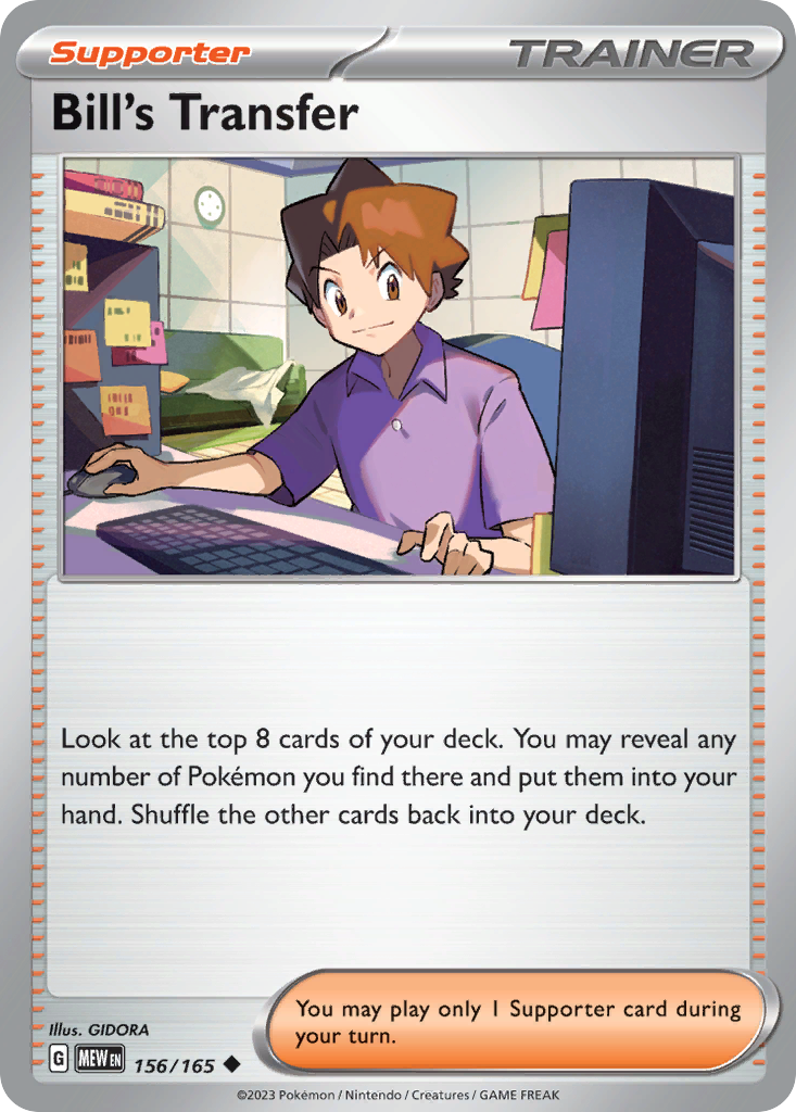 Bill's Transfer - 156/165 -SV: Scarlet & Violet 151 (MEW)