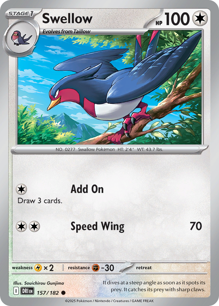 Swellow - 157/182 - Destined Rivals