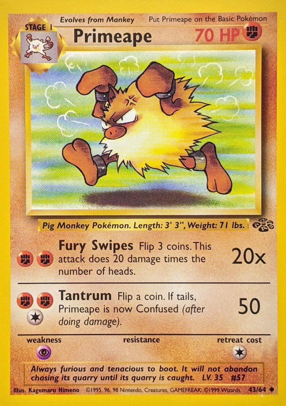Primeape - 43/64 - Jungle (base2)