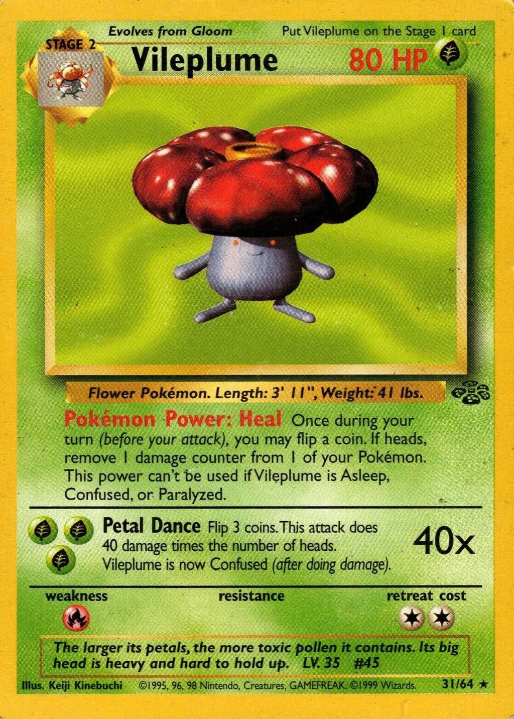 Vileplume - 31/64 - Jungle (base2) (Moderately Played)