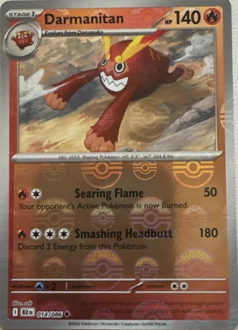 Darmanitan - 014/086 - Black Bolt (Poke Ball Pattern)