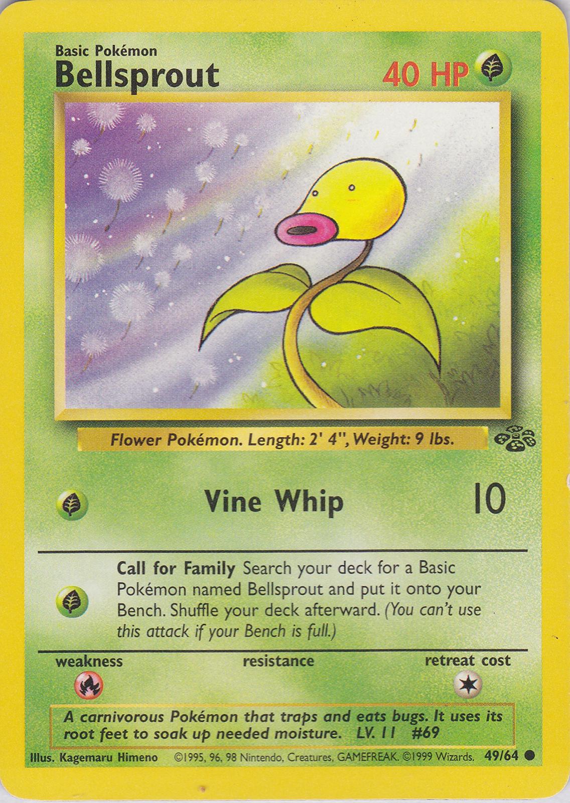 Bellsprout - 49/64 - Jungle (base2) (Lightly Played)