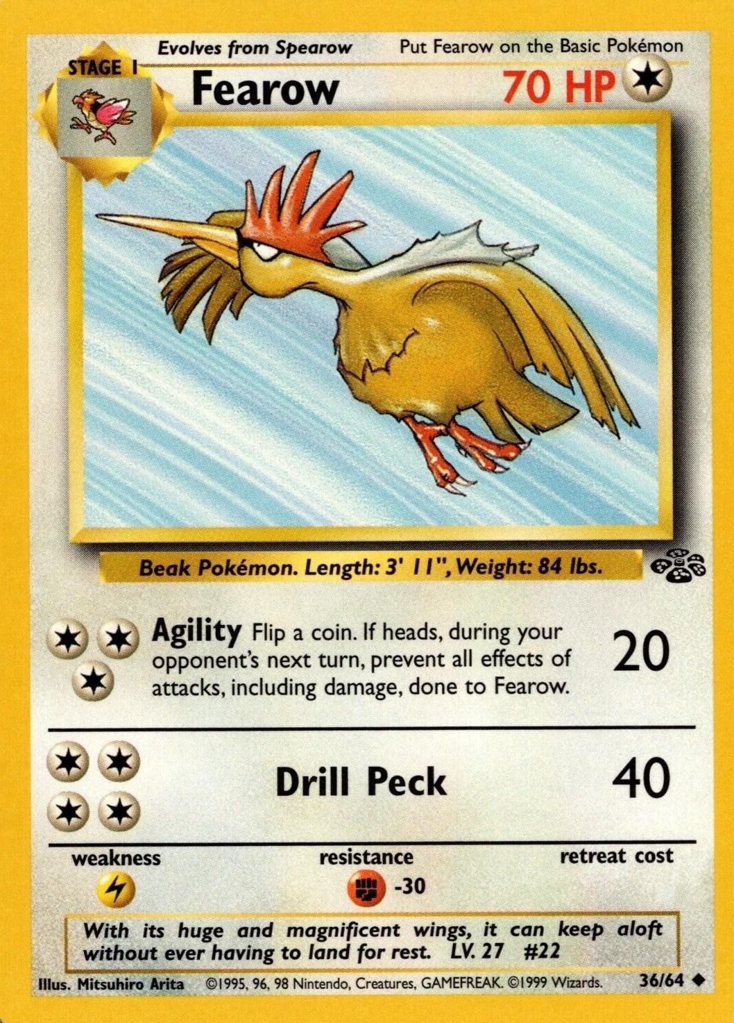 Fearow - 36/64 - Jungle (base2) (Non-Holo)