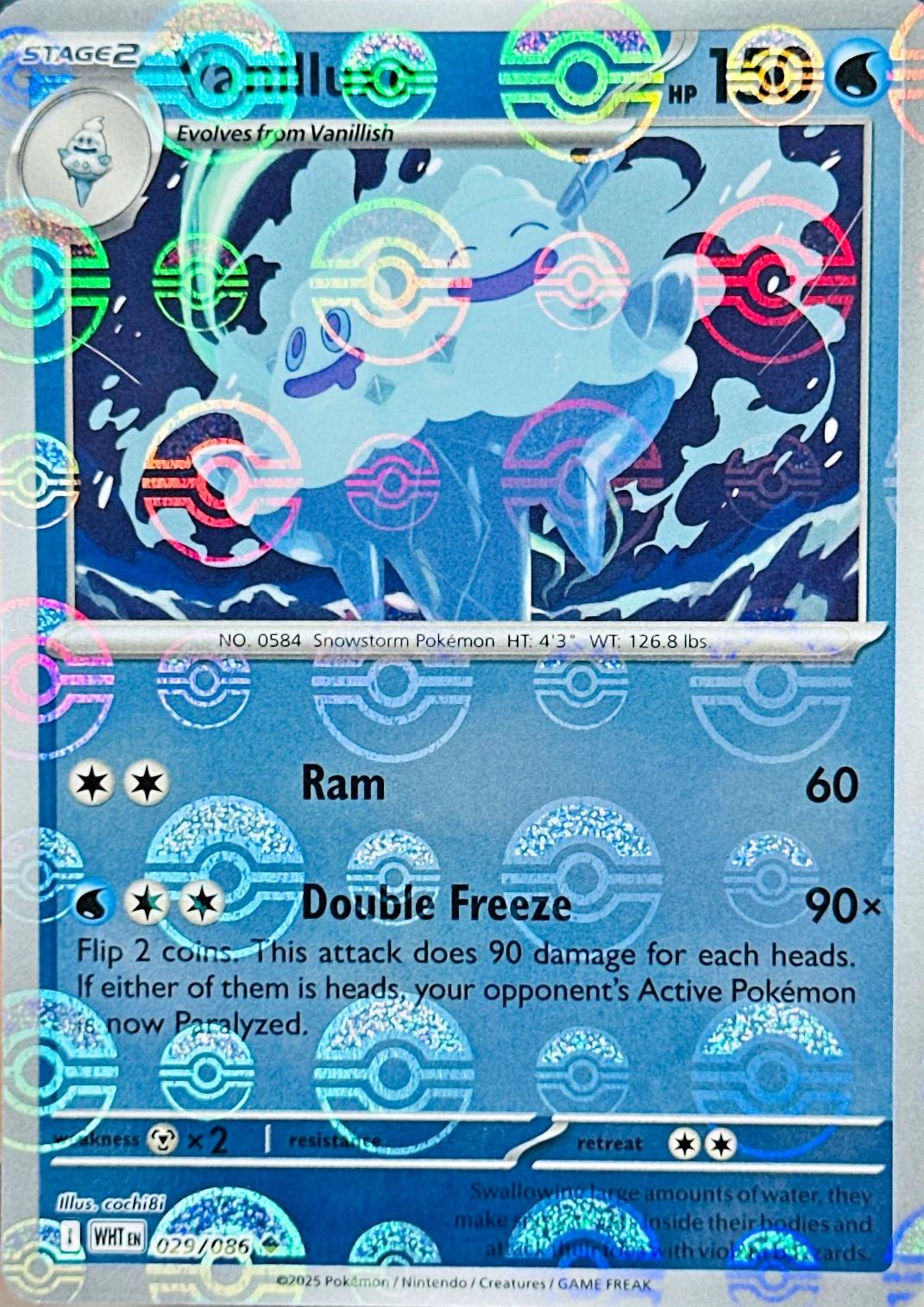 Vanilluxe - 029/086 - White Flare (Poke Ball Pattern)