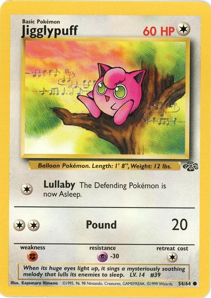 Jigglypuff - 54/64 - Jungle (base2) (Heavy Played)