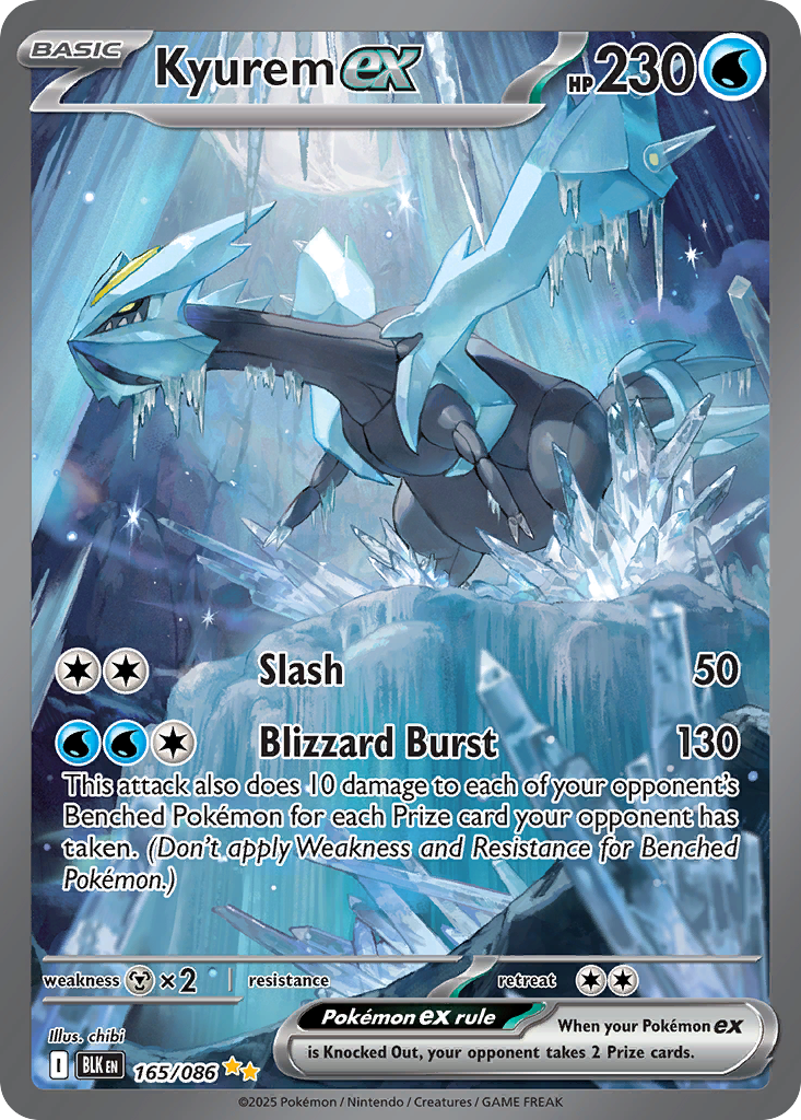 Kyurem ex - 165/086 - SV: Black Bolt (BLK)