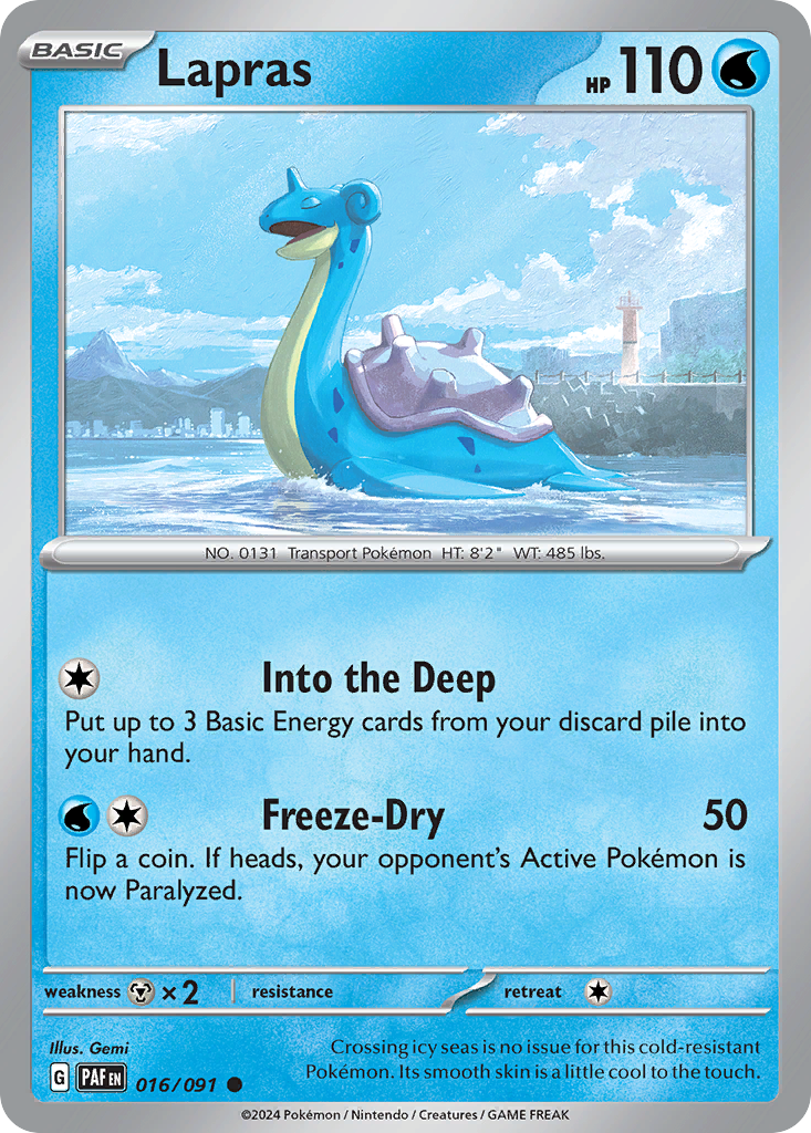 Lapras - 016/091 - Paldean Fates