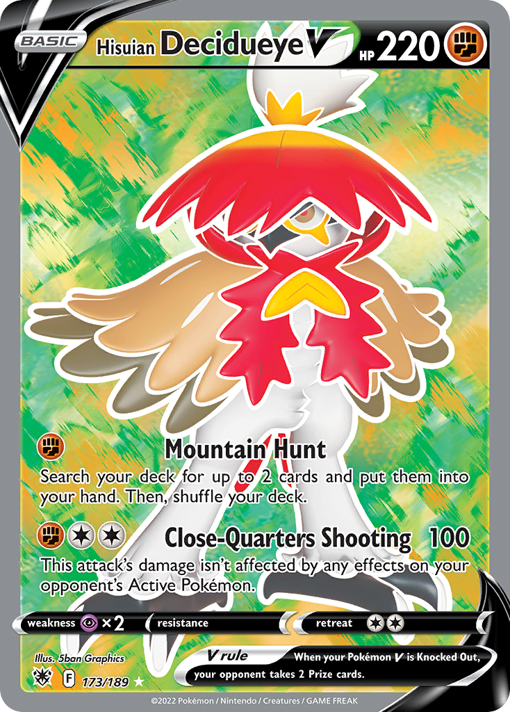 Hisuian Decidueye V - 173/189 - SWSH: Astral Radiance (ASR)