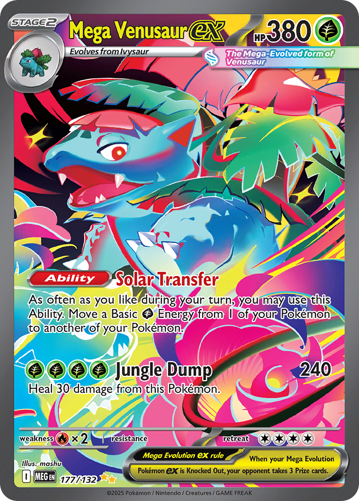 Mega Venusaur ex - 177/132 - Mega Evolution (MEG)