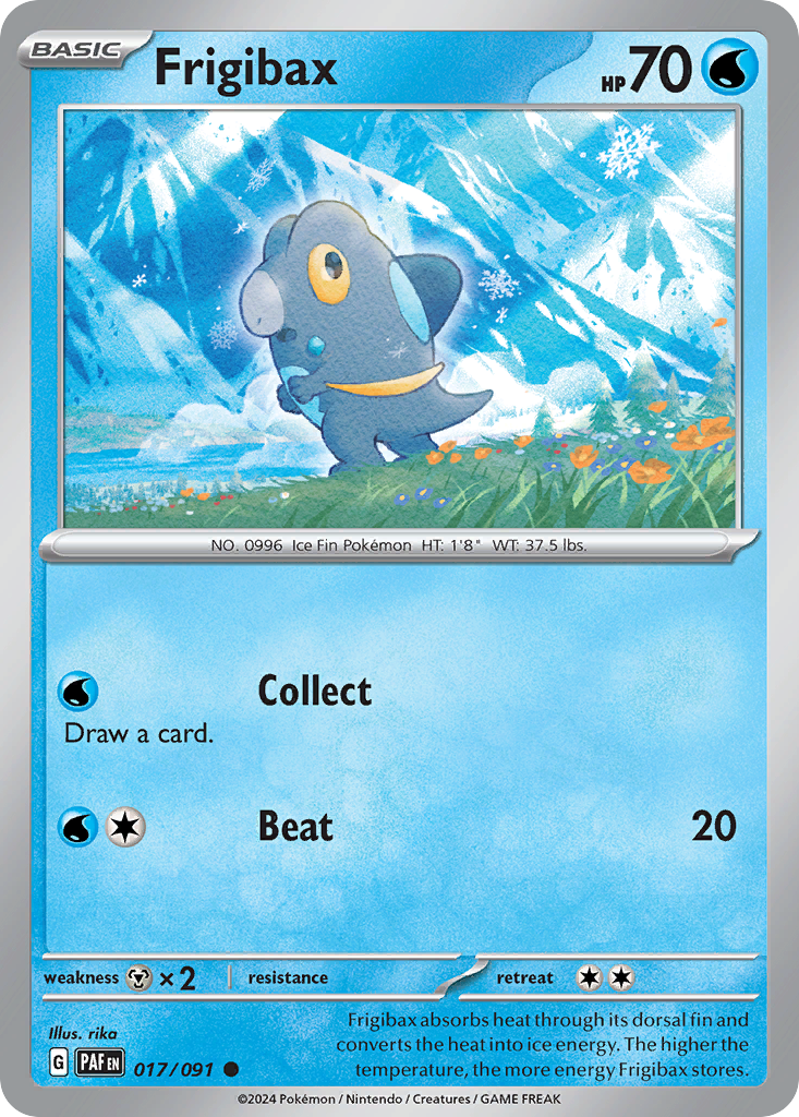 Frigibax - 017/091 - Paldean Fates (Reverse Holo)