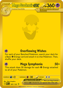 Mega Gardevoir ex - 187/132 - Mega Evolution (MEG)