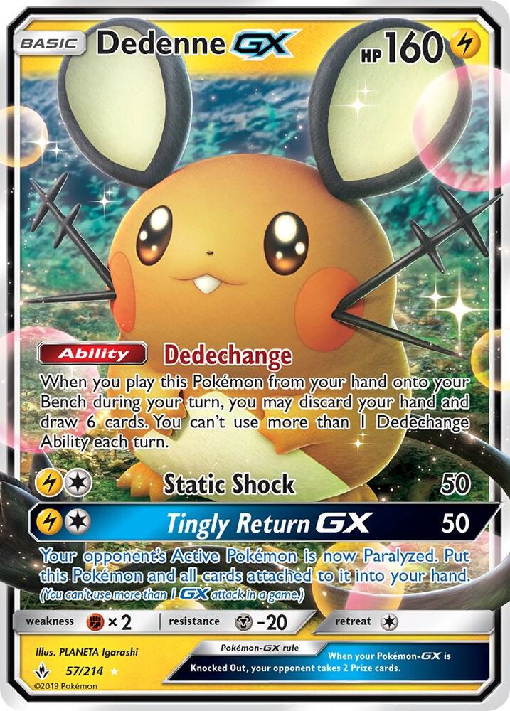 Dedenne GX - 57/214 - SM - Unbroken Bonds