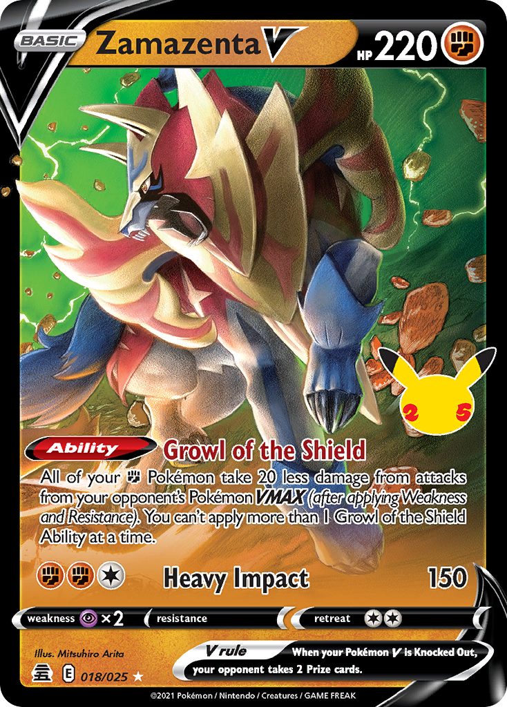 Zamazenta V - 018/025 - SWSH: Celebrations (CEL)