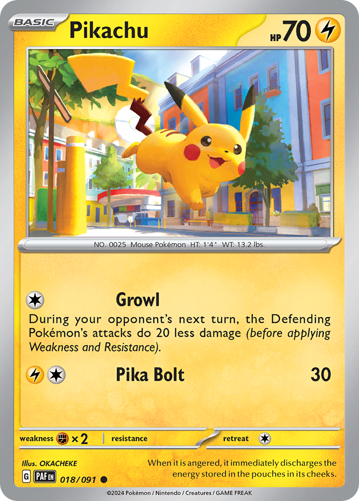 Pikachu - 018/091 - Paldean Fates