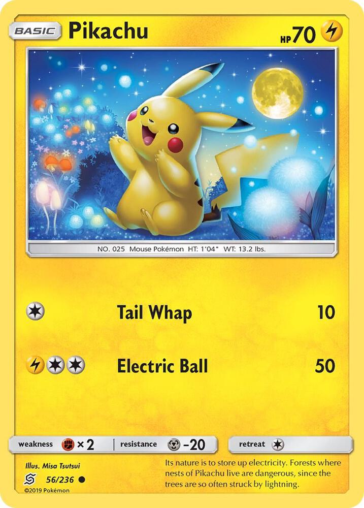 Pikachu - 56/236 - SM - Unified Minds (Reverse Holo)