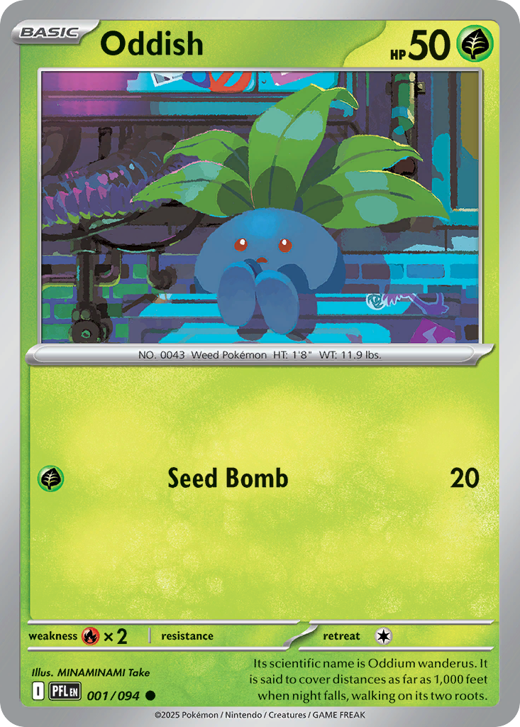 Oddish- 001/094 - Phantasmal Flames