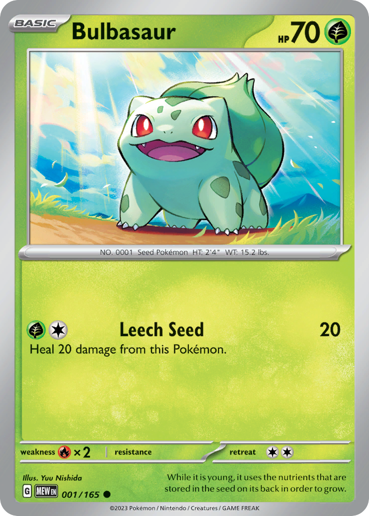 Bulbasaur - 001/165 -SV: Scarlet & Violet 151 (MEW)
