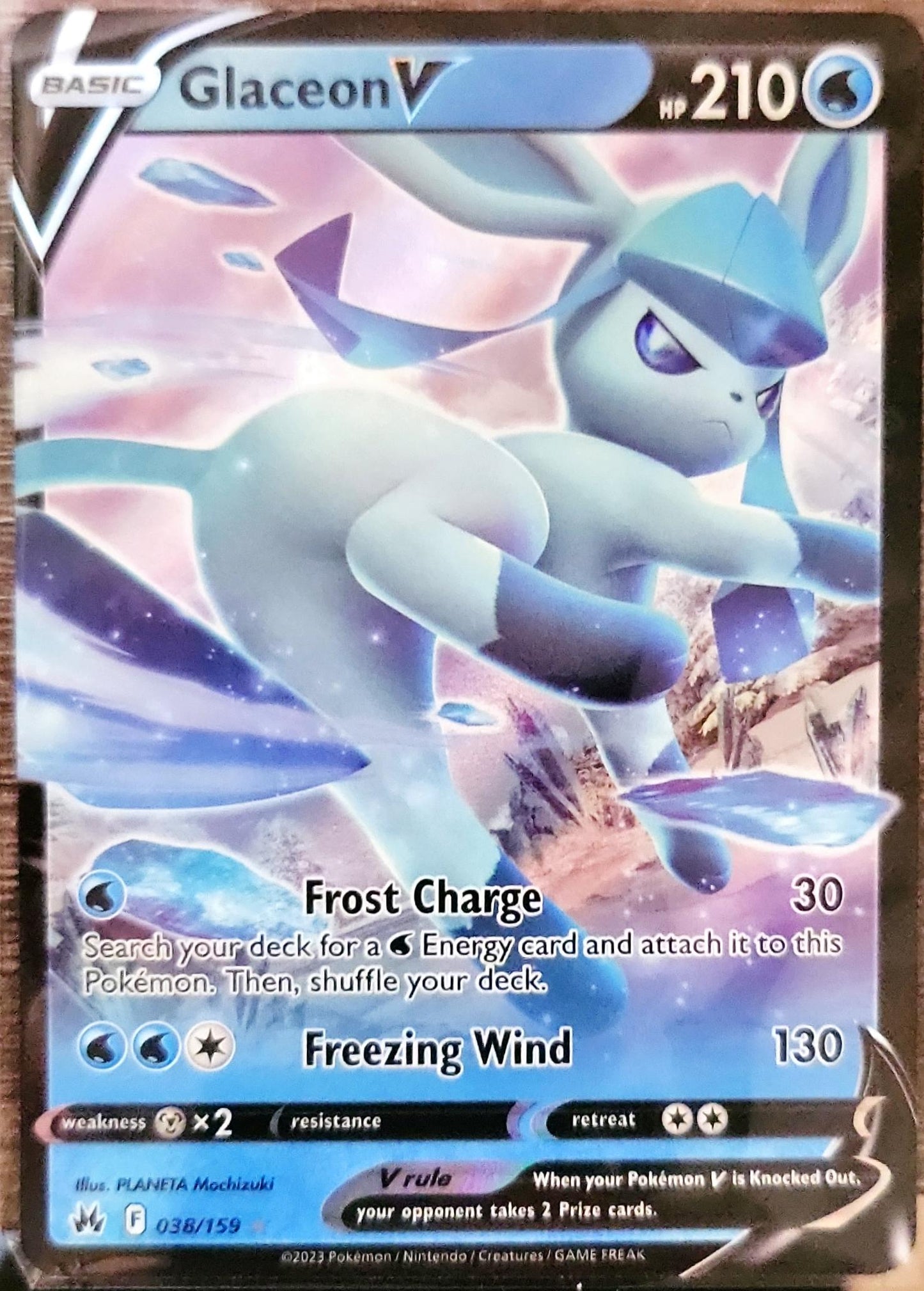 Glaceon V - Crown Zenith (CRZ)