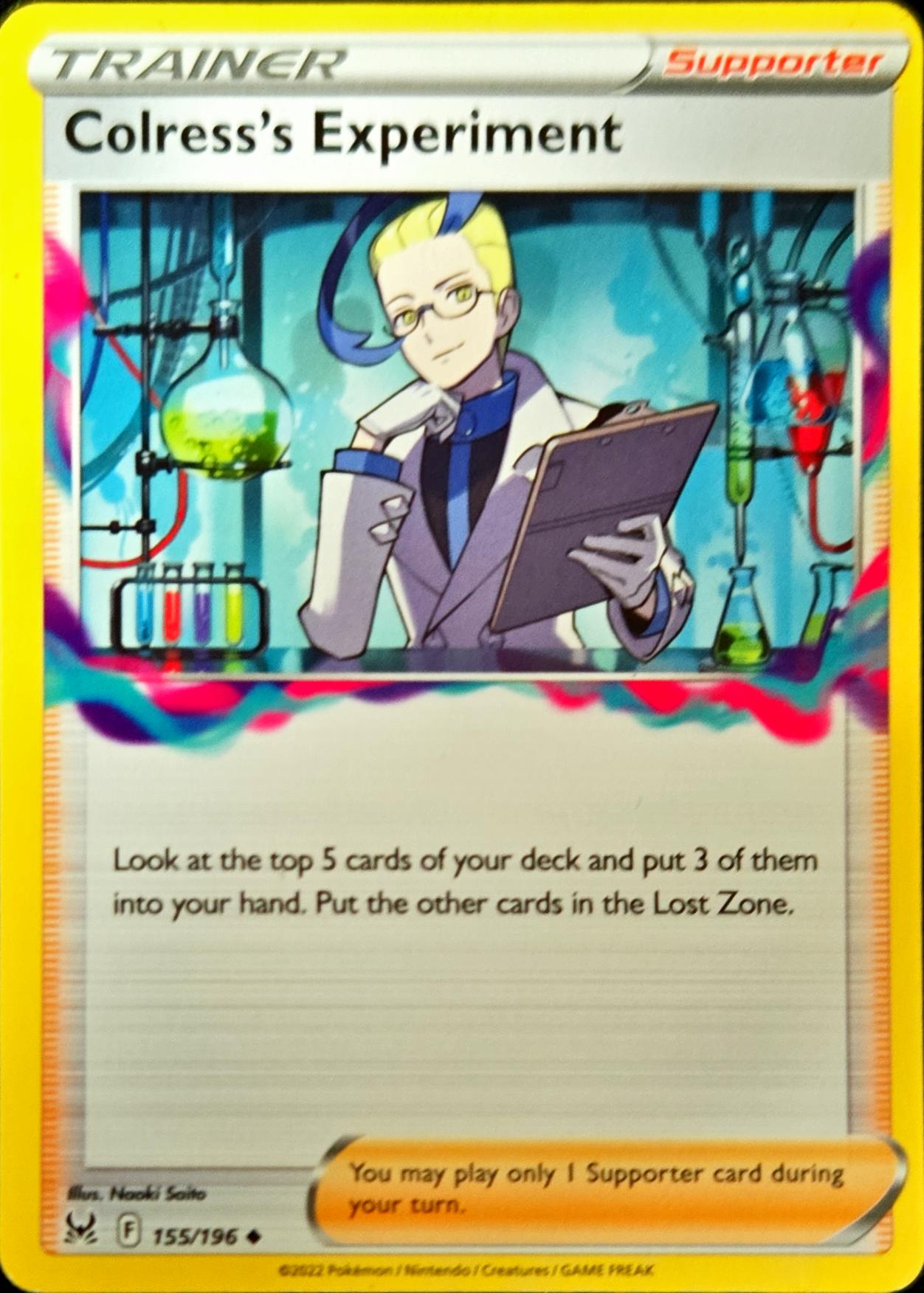 Supporter: Colress's Experiment Reverse Holo