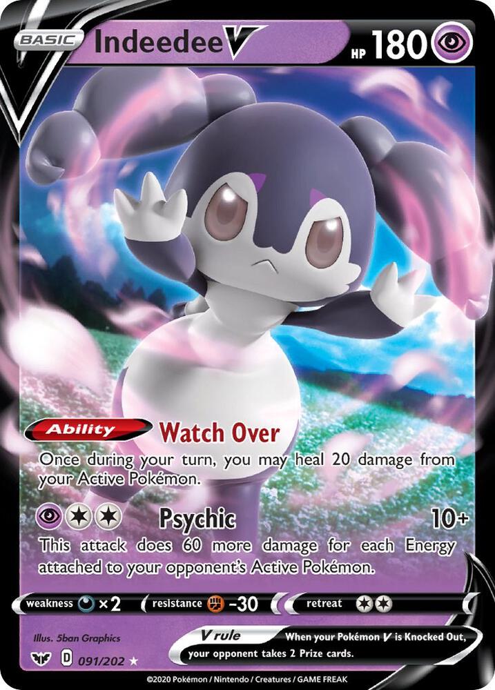 Indeedee V - 091/202 - Sword & Shield