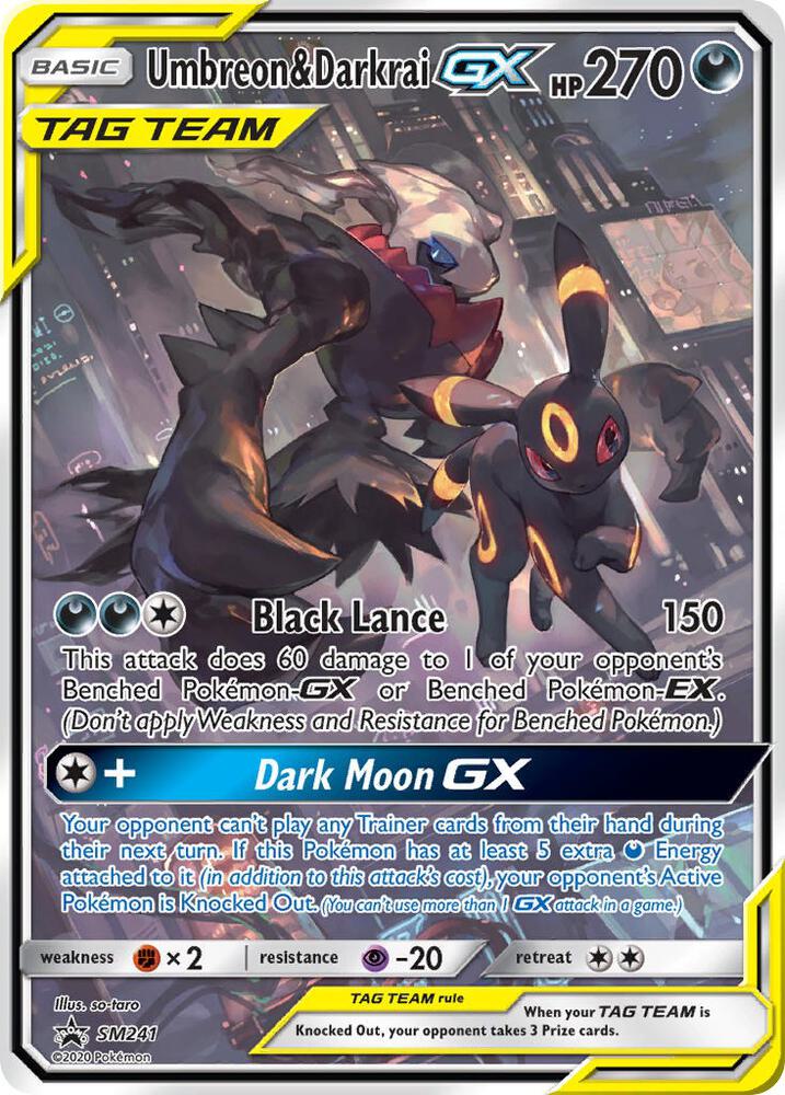 Umbreon & Darkrai GX - SM241 - SM Promo