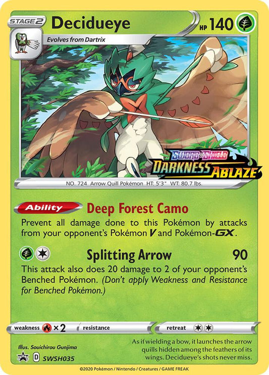 Decidueye - SWSH035 (Prerelease) - SWSH: Sword & Shield Promo Sealed