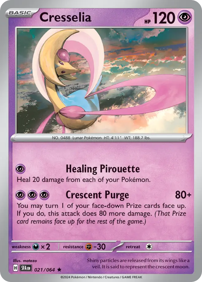 Cresselia - 021/064 - Shrouded Fable (Reverse Holo)