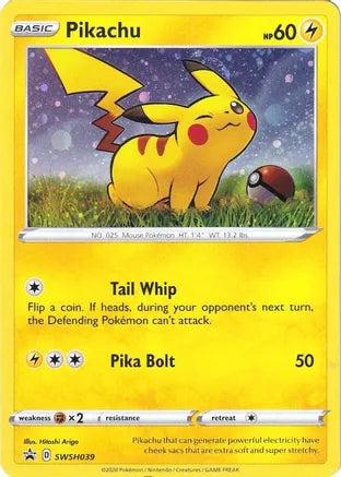 Pikachu - SWSH039 - SWSH: Sword & Shield Promo Cards (SWSD)