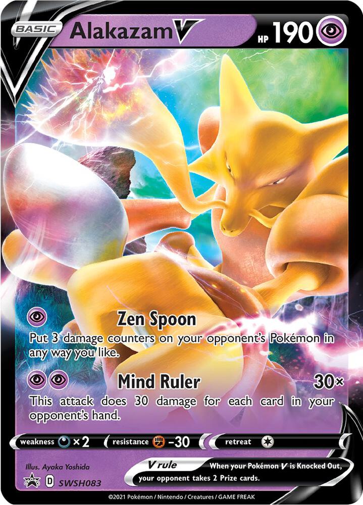 Alakazam V - SWSH083 - Sword & Shield Promo (Lightly Played)