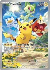 Pokemon - Paldea Evolved - Pikachu Promo Card #27 + Paldea Evolved ETB Sleeves