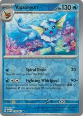 Vaporeon 134/165 - SV: Scarlet and Violet 151 (MEW) Reverse Holo