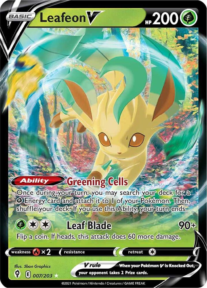 Leafeon V - 007/203 - Evolving Skies