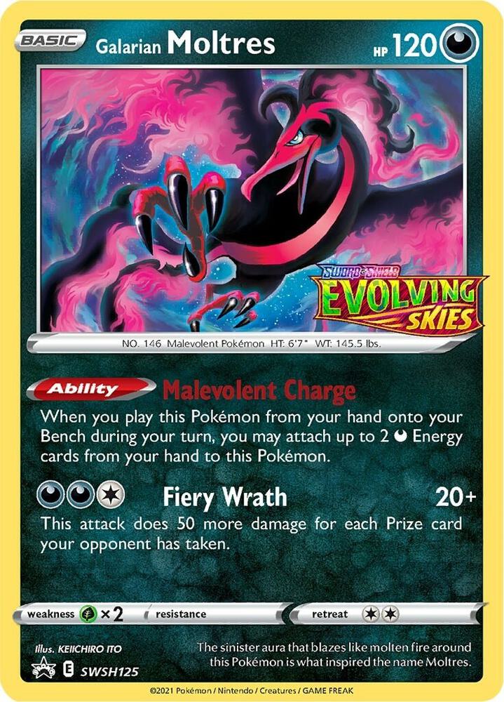 Galarian Moltres - SWSH125 (Prerelease) - SWSH: Sword & Shield Promo Sealed