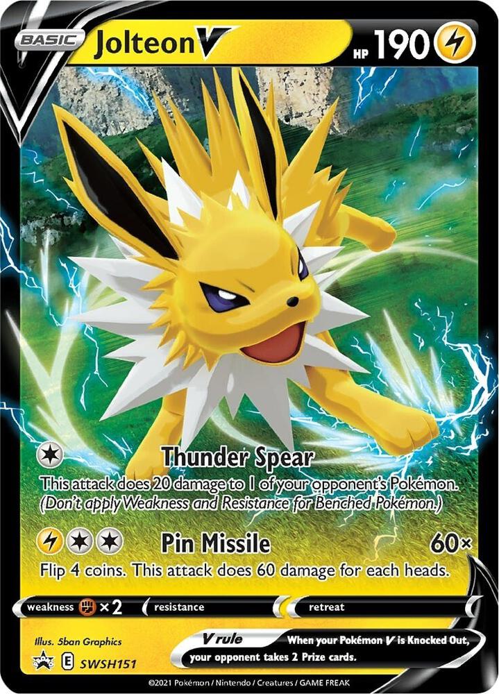 Jolteon V - SWSH151 - SWSH: Sword & Shield Promo