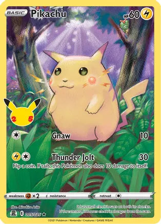 Pikachu - 005/025 - Celebrations