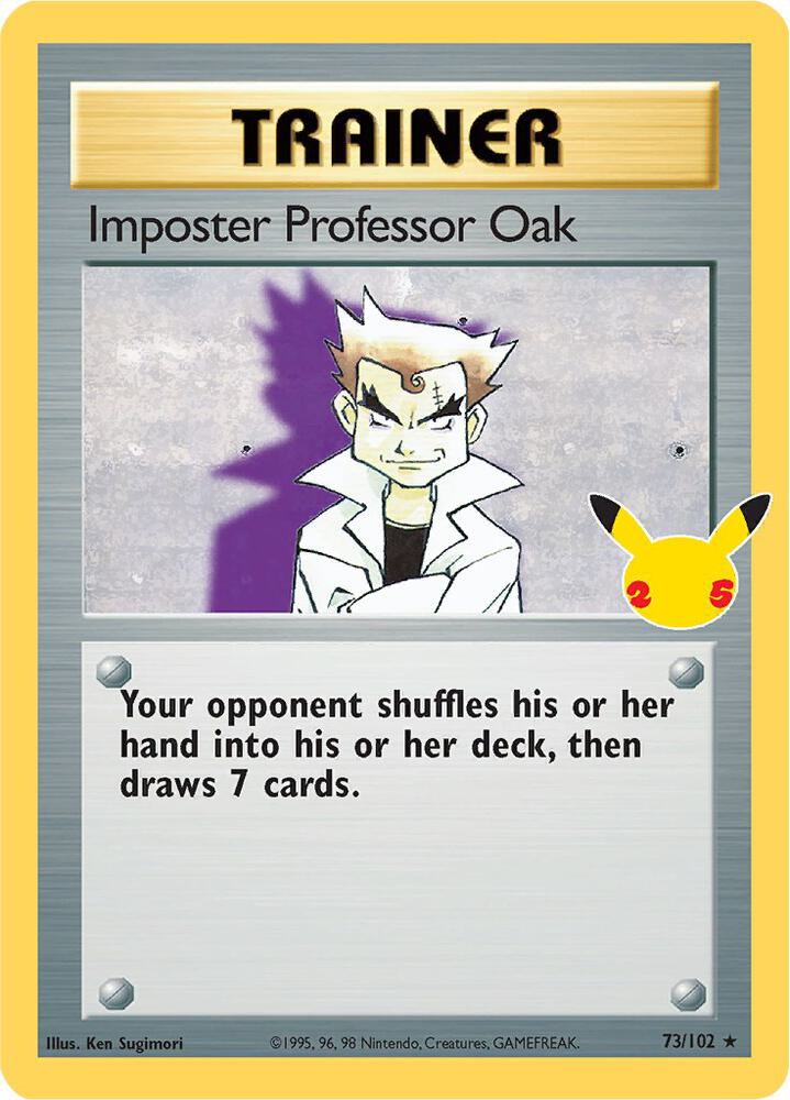 Imposter Professor Oak - CC004/00025 - Celebrations Classic Collection (cel25cc) (Holo)