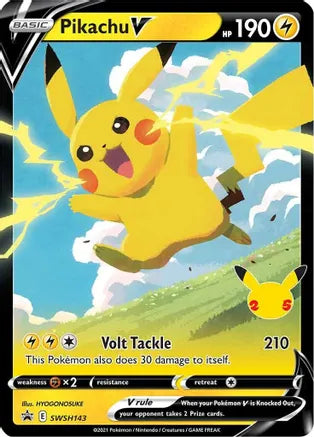 Pikachu V - SWSH143 - SWSH: Sword & Shield Promo Cards (SWSD)